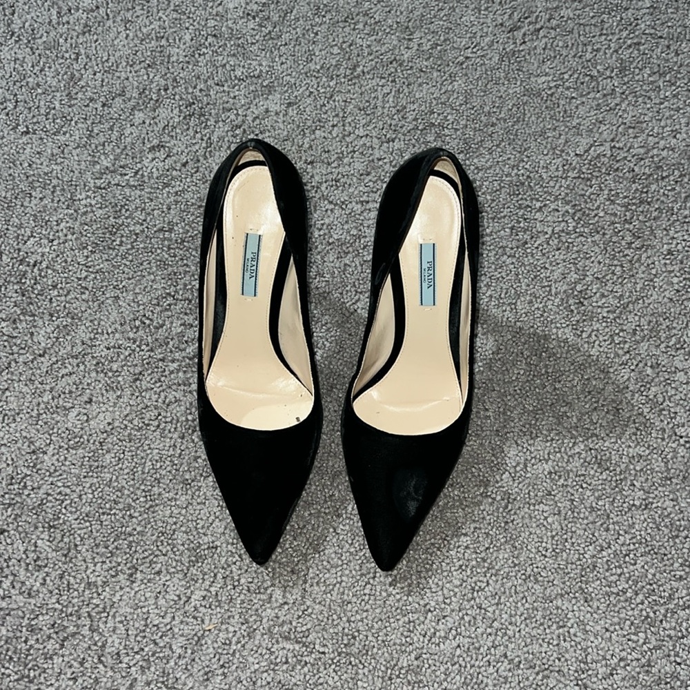 Prada Velvet Heels